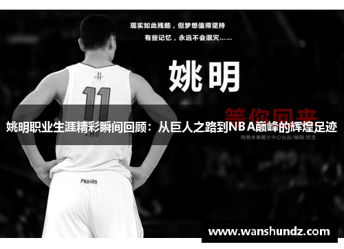姚明职业生涯精彩瞬间回顾：从巨人之路到NBA巅峰的辉煌足迹